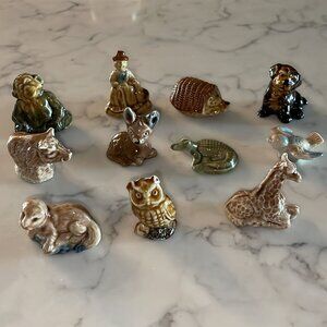Wade Red Rose Tea Whimsies Figures - lot 12 - animals + Mother Goose